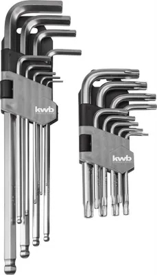 Produktbild von kwb Allen key set 1.5 mm, 2 mm, 2.5 mm, 3 mm, 4 mm, 5 mm, 6 mm, 8 mm, 10 mm 8-piece