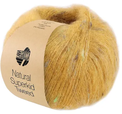 Produktbild von Lana Grossa - Natural Superkid Tweed 0615 senfgelb