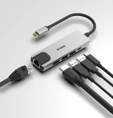 Image de D-Link DUB-M520  5-in-1 USB-C Hub mit HDMI/USB-PD/GBE retail