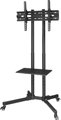 Produktbild von TV-Ständer mit Rollen "Trolley", bis 75 Zoll, höhenverstellbar, Schwarz (00220874)