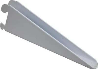 Produktbild von Doppel-Glasstahl-Konsole Weiß, 2 Aufhängungen, 22 cm