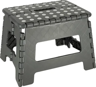Immagine prodotto di Sgabello pieghevole antiscivolo 22 cm grigio scuro