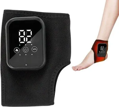 Immagine prodotto di Massaggiatore portatile con 3 modalità di vibrazione e 3 livelli di riscaldamento per un rilassamento profondo