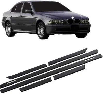 Produktbild von JOM Türleisten SET Zierleisten schwarz passt für BMW 8er E39 Coupe Cabrio Serie + M