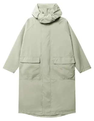 Productafbeelding van Lange Regenjas Dames & Heren – Waterdichte Parka met Voering & Ventilatiegaten – Regenkleding voor Fiets, Festival & Wandelen – Zomerjas