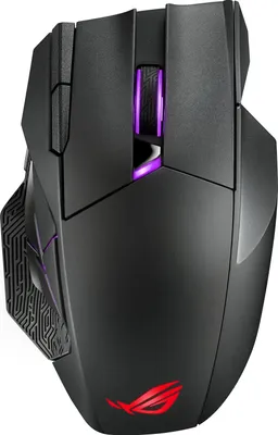 Obrázek produktu pro ASUS ROG Spatha X, Pro praváky, Optický, RF Wireless + USB Type-C, 19000 DPI, Černá