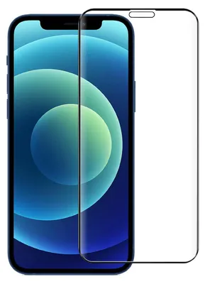 A screen protector is shown next to an iPhone.