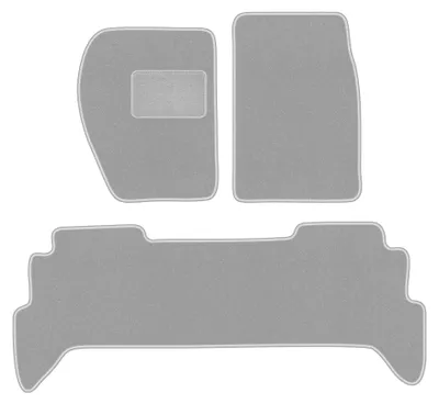 Productafbeelding van Velours automatten voor Land Rover Discovery I 1989-1998 – 3-delig, grijs, op maat – Wielganizator OSLO