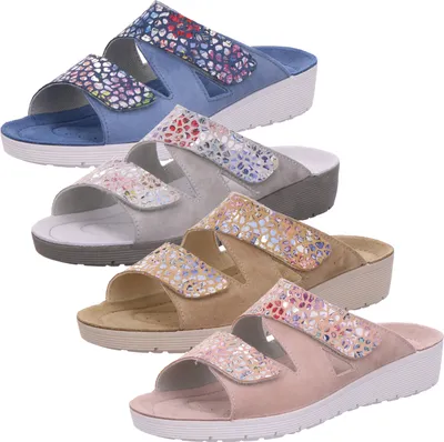 Produktbild von Rohde 1403 Roma Damen Pantoletten Clogs Weite F1/2 Leder, Größe:39 EU, Farbe:Grau