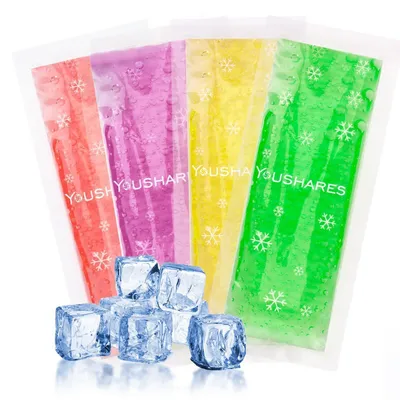 Produktbild von Kühlakkus für Insulin-Kühltasche 4 Stück 4 Farben 16x6,5cm
