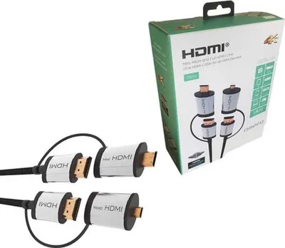 Produktbild von Omega cable + adapters HDMI 1.5m (43865)