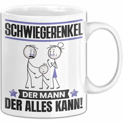 Produktbild von Schwiegerenkel Tasse Geschenk für Schwiegerenkel Der Mann Der Alles Kann Geschenkidee zum Geburtstag (Weiß)