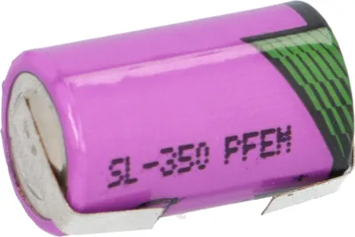 Image de Tadiran Pile au lithium 3,6V SL 350/T 1/2AA - Cellule, avec cosses à souder en forme de U
