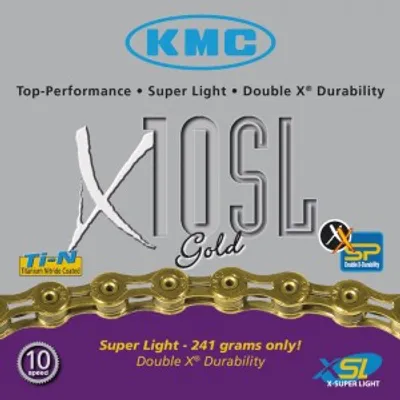 Produktbild von KMC Fahrradkette X-10 L 10-fach, Gold