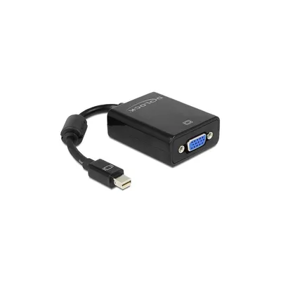 Produktbild von Delock Adapter mini Displayport > VGA 15 pin female - DisplayPort-Adapter - Mini DisplayPort (M) zu HD-15 (VGA) (W) - 18 cm - Schwarz