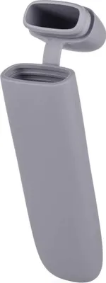 Produktbild von Besteckkasten aus Silikon, Taubengrau, 20 x 5,5 x 2,5 cm, mit Scharniermechanismus