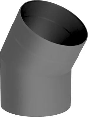 Produktbild von Ø 130 mm Ofenrohr Bogen 30° - gussgrau