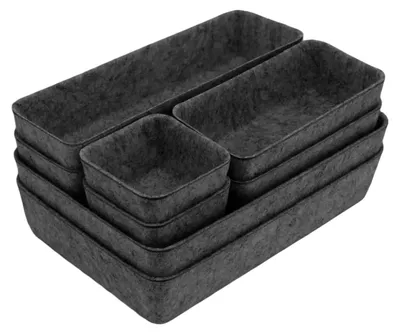 8-teiliges Filz-Schubladen-Organizer-Set, verschiedene Größen