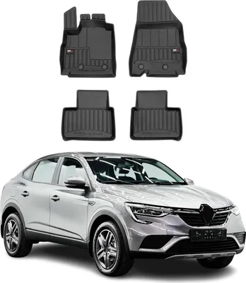 Produktbild von 2019-2025 Renault Arkana Fußmatten TPE Schwarz 4 tlg