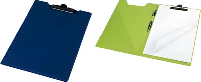 Produktbild von Klemmbrettmappe A4 PVC-Folie leinengeprägt farbig dunkelblau