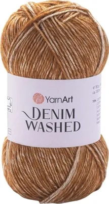 Produktbild von Yarn Art Denim Washed 926 Milky Brown Strickgarn