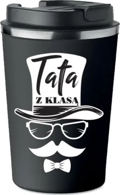 Produktbild von Premium Thermobecher mit Aufdruck CLASSY DAD Vatergeschenk 350ml KT_110