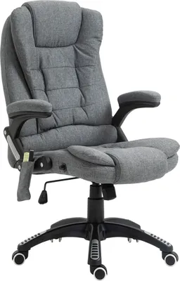 Produktbild von Massagesessel Chefsessel Bürostuhl Höhenverstellbar Ergonomisch Massage Grau 67 X 74 X 116-126 Cm
