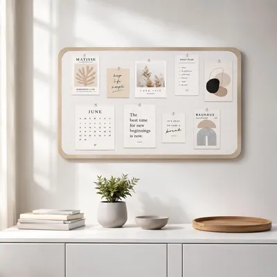 Image de Tableau magnétique en feutre auto-adhésif, 60 x 40 cm