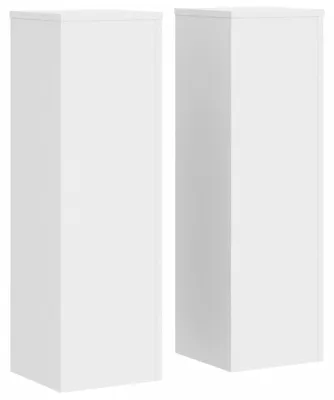 Produktbild von vidaXL Pflanzenständer 2 Stk. Weiß 25x25x80 cm Holzwerkstoff