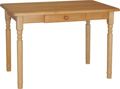 Immagine prodotto di Tavolo II con cassetto in legno massiccio di pino nel colore Ontano 90 x 60 cm