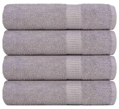 Zdjęcie produktu dla Ręczniki kąpielowe vidaXL FROGN, 4 szt., szare, 70 x 140 cm, 360 g/m²