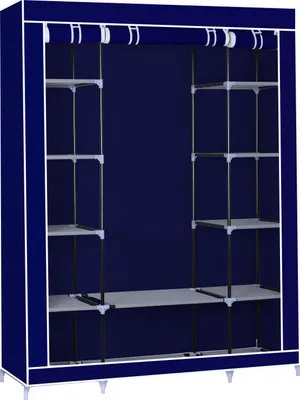 Produktbild von Herzberg HG-8009: Kleiderschrank - Groß Blau