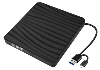 Image de Lecteur DVD externe, USB 3.0 et Type-C, graveur optique CD/DVD +/-RW