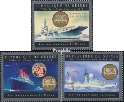 Produktbild von Briefmarken Guinea 2012 Mi 9511-9513 (kompl. Ausgabe) postfrisch Schiffe der Welt