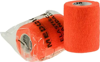 Produktbild von 1 Haftbandage Selbsthaftende Bandage / Fixierbinde 7,5 cm x 4,5 m orange