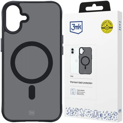 Productafbeelding van 3MK Smoke MagCase, hoesje, geschikt voor Apple iPhone 16 Plus, 17 cm (6,7 inch), zwart