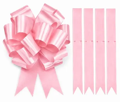 Geschenkschleifen-Set, 4 Stück, 12 cm, für Taufe & Hochzeit