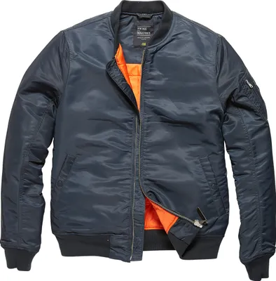 Image de Veste Vintage Industries Westford MA1, bleu/noir, M