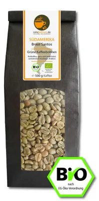 Produktbild von Rohkaffee Arabica Brasil Santos 500g