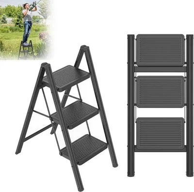 Obrázok produktu pre Skladací schod s 3 stupňami – prenosný, stabilný a bezpečný až do zaťaženia 270 kg.