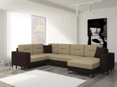 Produktbild von Design Ecksofa Schlafsofa Bettfunktion Couch Leder Polster Textil Sofas Neu 3260