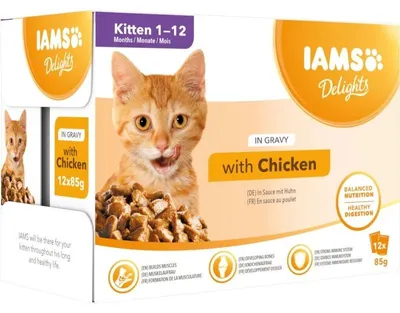 Immagine prodotto di Iams, Cibo umido, pollo, 12x 85g