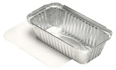 Produktbild von 500 Papstar Schalen, Alu + Einlegedeckel, PE-beschichtet eckig 0,7 l 4,9 cm x 10,3 cm x 19,5 cm 14517
