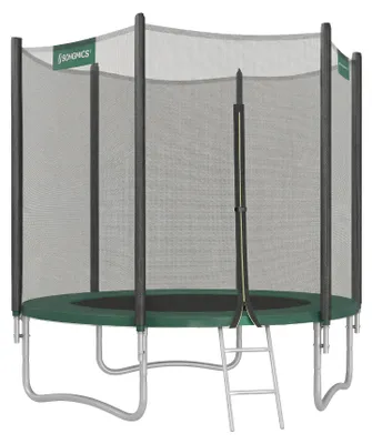 Produktbild von Trampolin für Kinder mit Sicherheitsnetz | Dunkelgrün | 183,1 x 183,1 x 230,1 cm