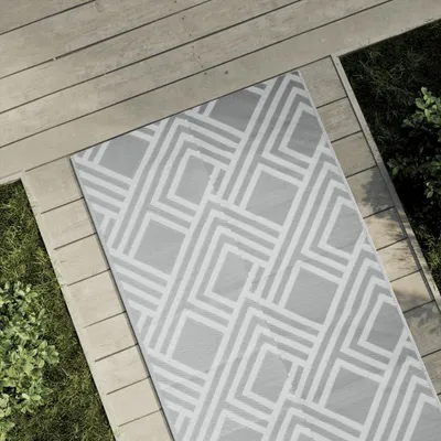 Produktbild von "2026 Promotion" Outdoor-Teppich ARAKIL Grau 80x250 cm PP - Outdoorteppiche CC22426