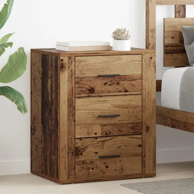 Obrázek produktu pro Maison Exclusive - Noční stolek z recyklovaného dřeva, rozměry 35 x 50 x 60 cm, materiál: dřevovláknitá deska