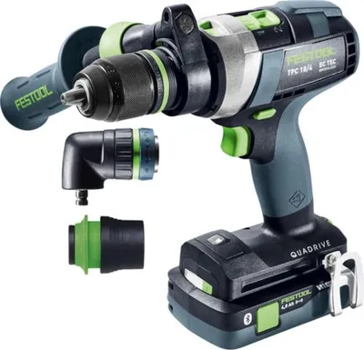 Immagine prodotto di Trapano a percussione a batteria Festool TPC 18/4 5.2/4.0 I-Set QUADRIVE, NF: 577621