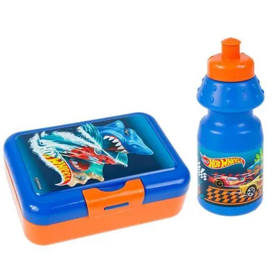 Produktbild von Wasserflasche + Lunchbox Hot Räder Starpak