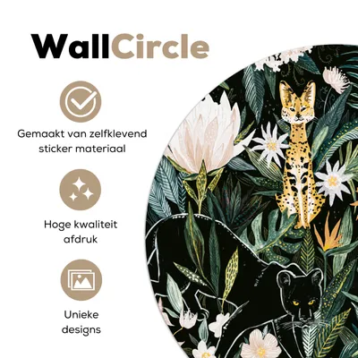Produktbild von MuchoWow® - Mauerkreis - Wand Bilder - Wandsticker - Wohnzimmer Dekoration - Dekoration für die Wände - Aluminium - Babyzimmer