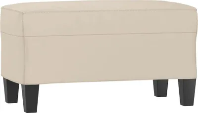 Obrázok produktu pre vidaXL Lavica krémová 70x35x41 cm Tkanina z mikrovlákna